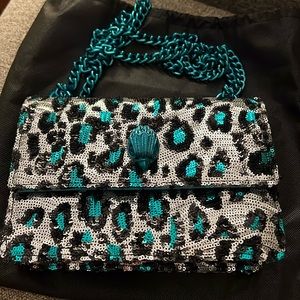 Leopard sequin Kurt Geiger purse